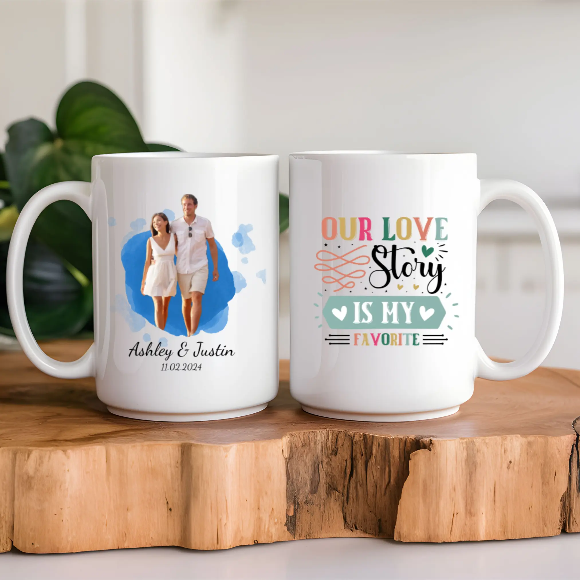 Customizable Mug Love Design ceramic mug 15oz