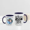 World’s Best Dad Customizable Mug navy