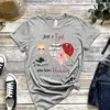 Customizable T-Shirt | Personalized Maps & Style atlethic heather