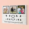 Customizable Best Mom Photo Canvas