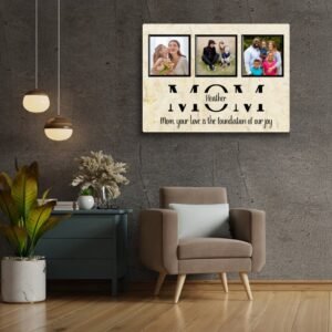 Customizable Best Mom Photo Canvas