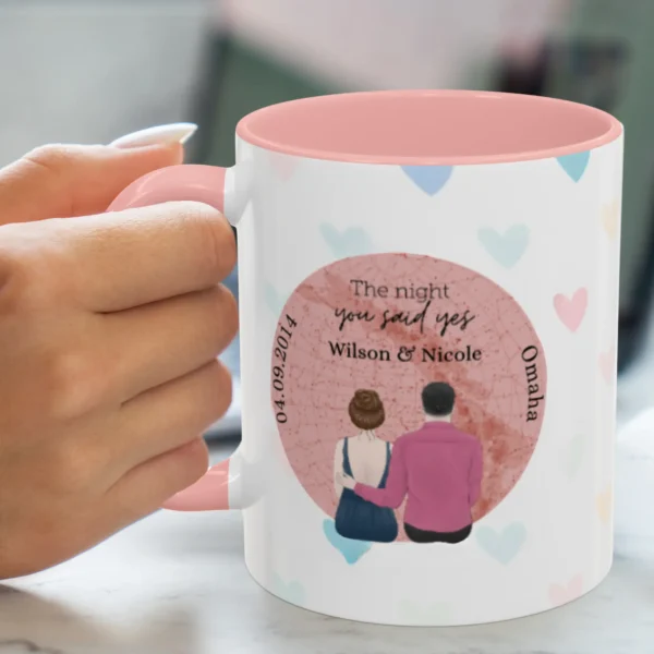 customizable Mugs 15 oz pink